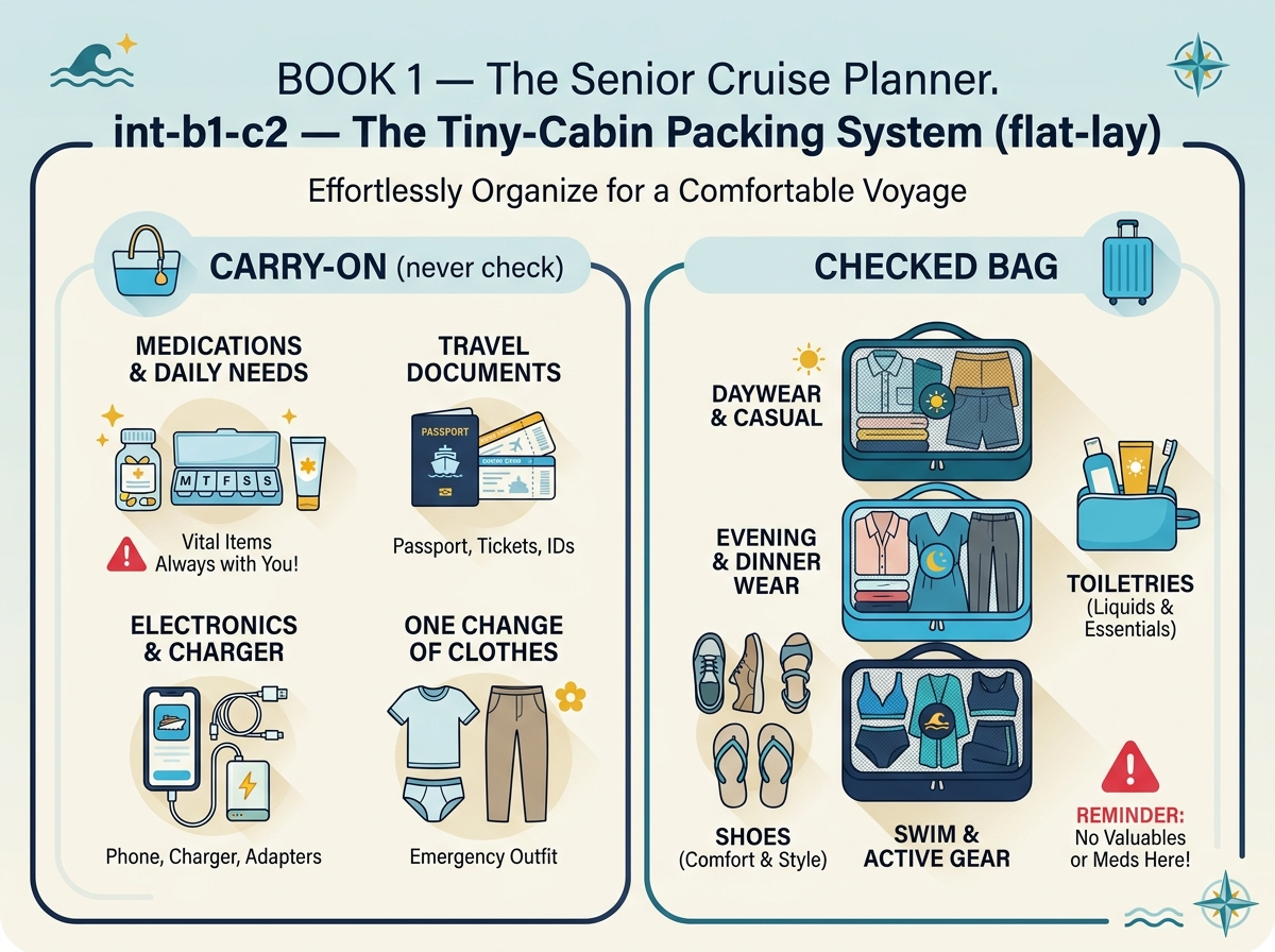 Packing system infographic