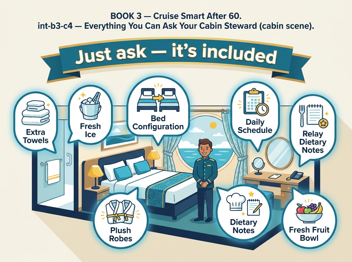 Cabin steward requests infographic